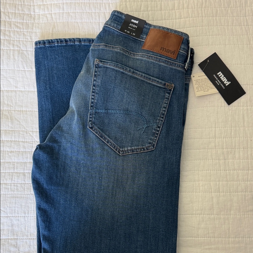 Mavi Josh Men's Medium Blue Slim Straight Jeans
